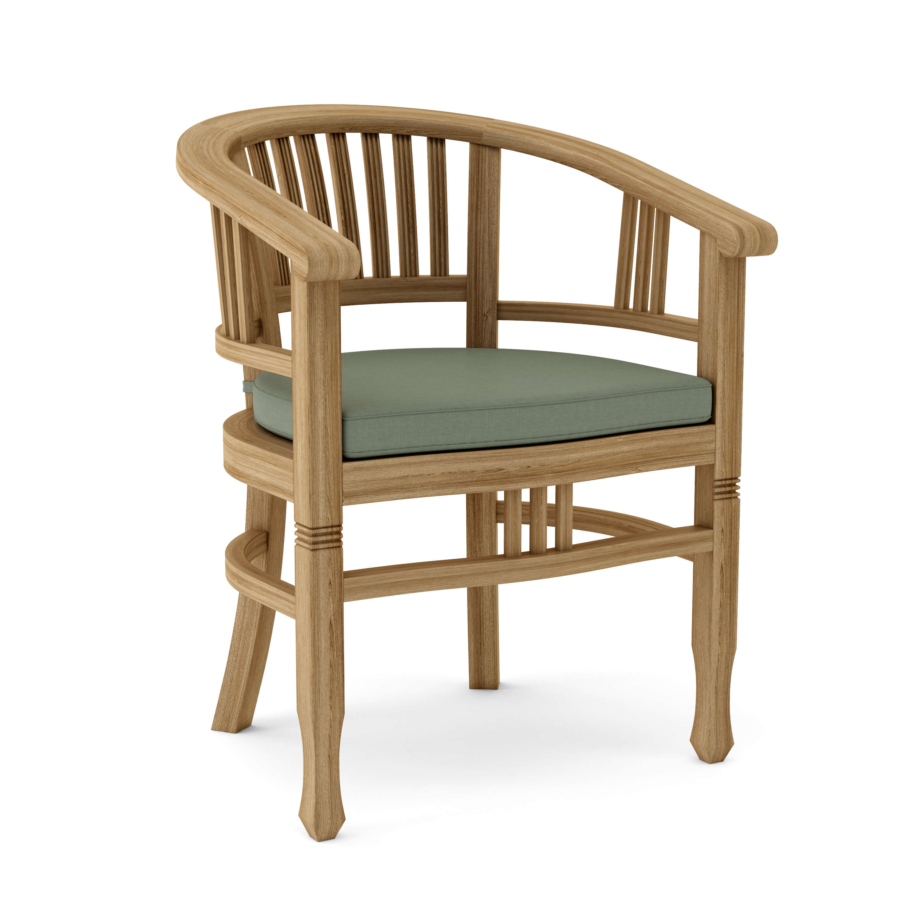 Anderson Teak Captain Dining Armchair – Solid Teak Outdoor Dining Seating