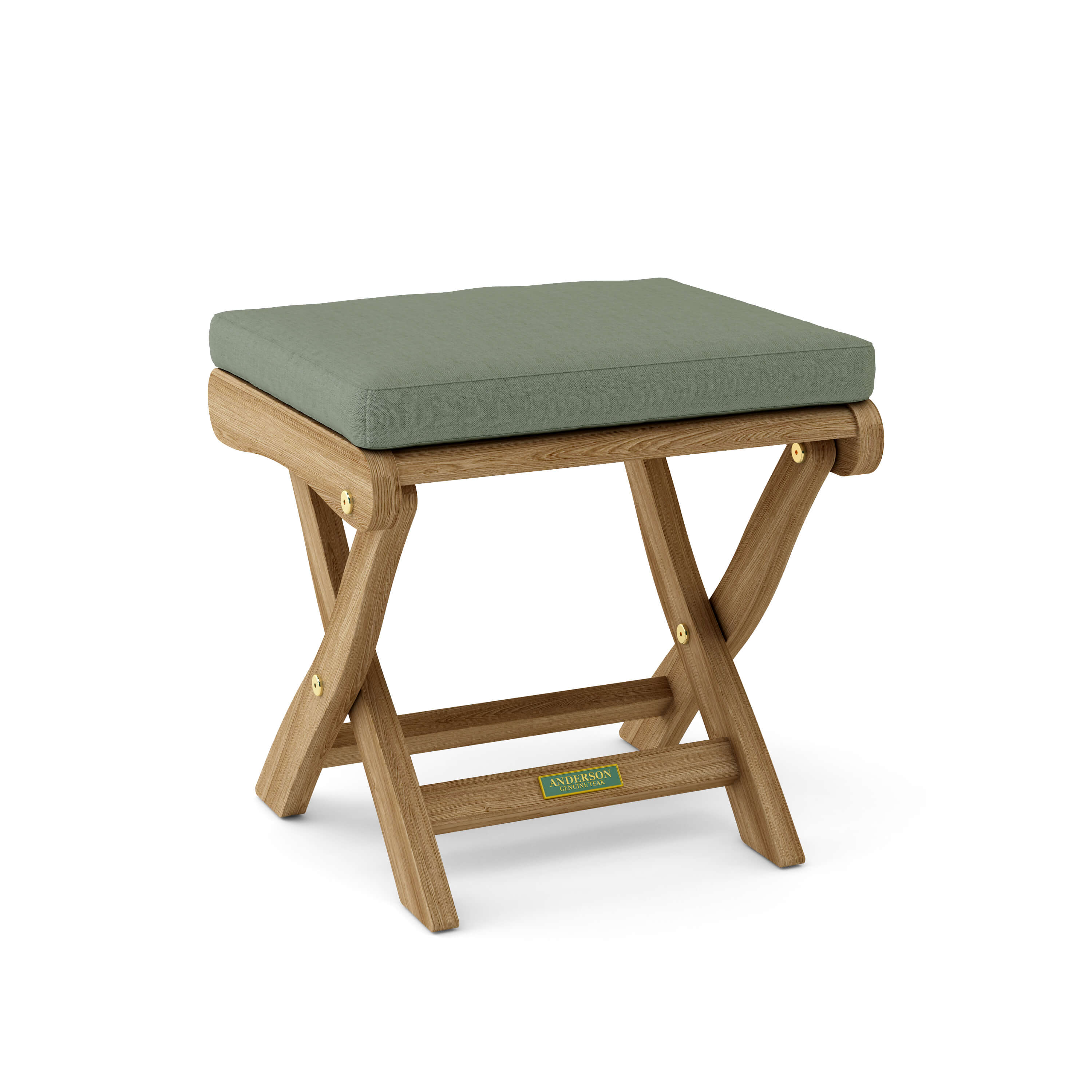 Anderson Teak Katana Folding Backless Chair – Teak Outdoor Stool & Seat