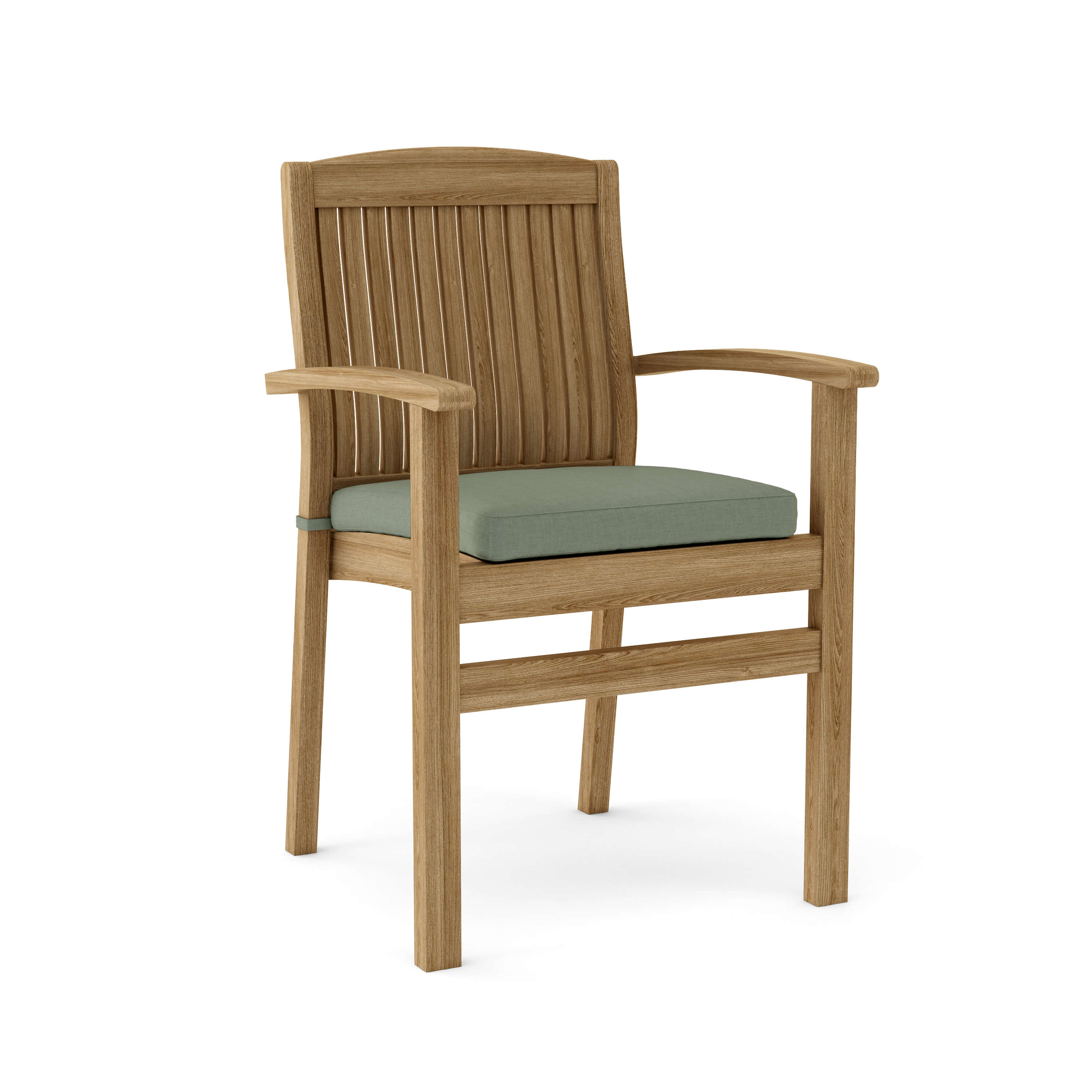 Anderson Teak Sahara Stacking Armchair (4-PCS) – Solid Teak Outdoor Seating
