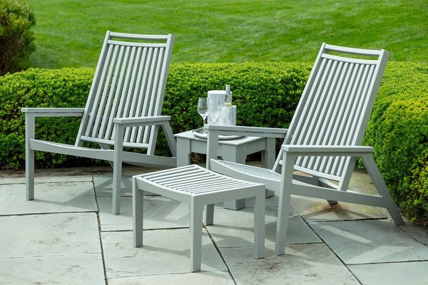 Seaside Casual SUR Ottoman – All-Weather Outdoor Patio Footrest