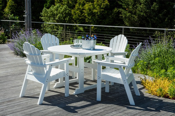 Seaside Salem 48″ Round EnviroWood Outdoor Dining Table