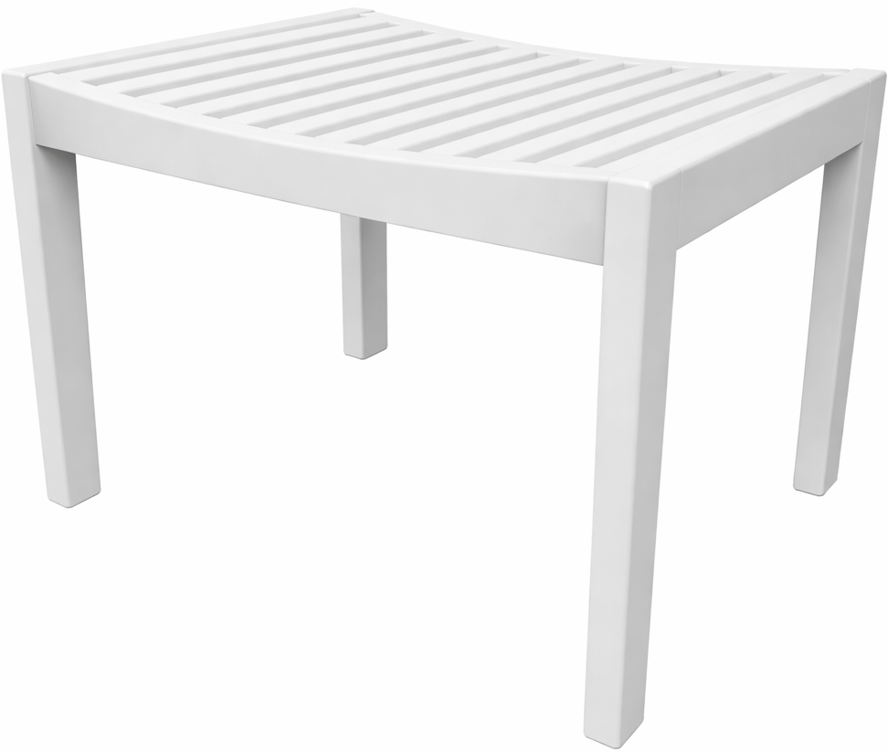 Seaside Casual SUR Ottoman – All-Weather Outdoor Patio Footrest