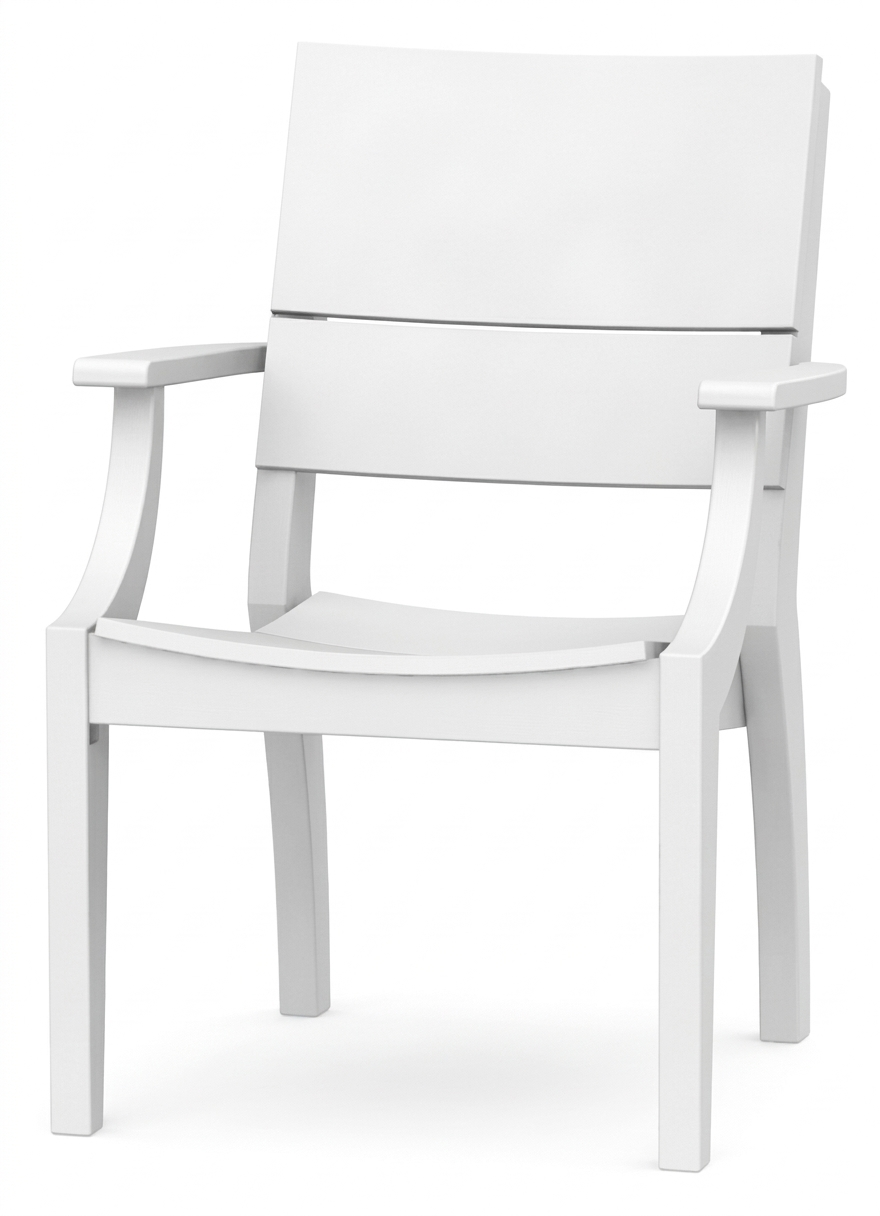 Seaside SYM 25″ Square - Outdoor Dining Arm Chair