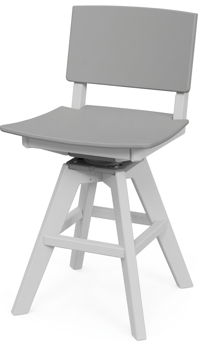 Seaside SYM 20″ Square Outdoor Swivel Balcony Chair