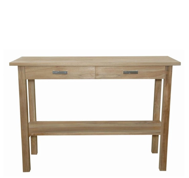 Anderson Teak Atlanta Serving Table – Solid Teak Outdoor Console Table