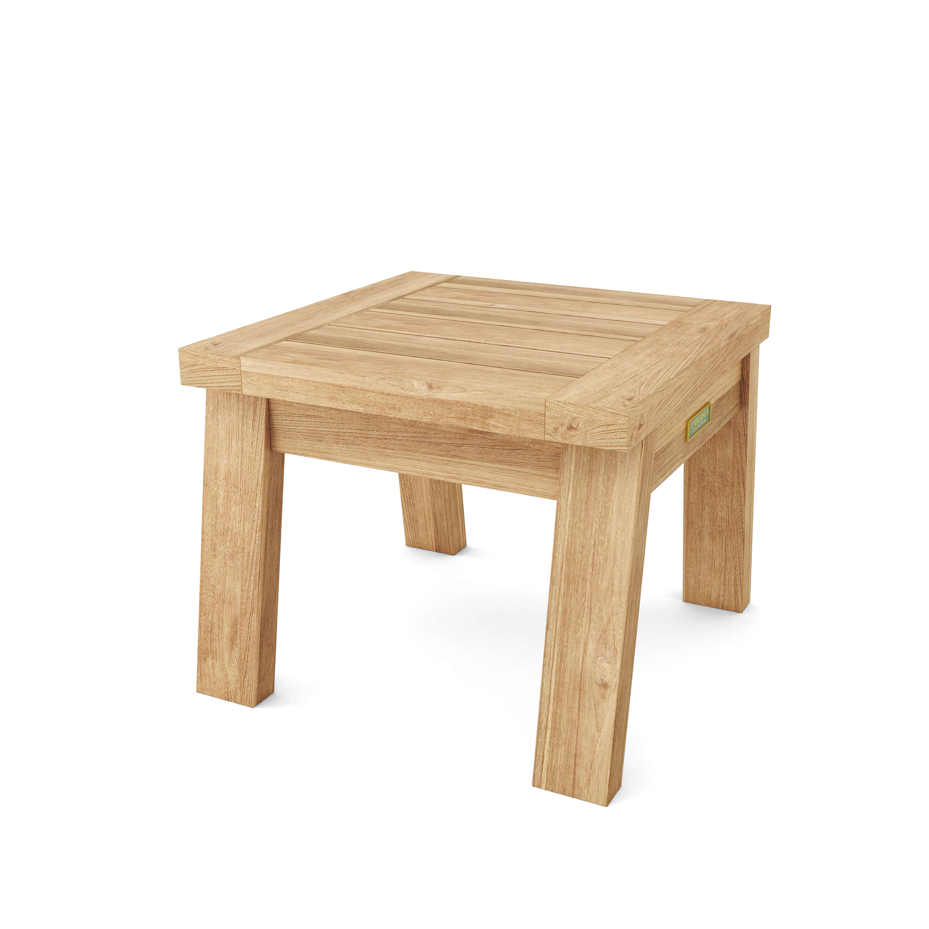 Anderson Teak Palermo Side Table – Solid Teak Outdoor End Table