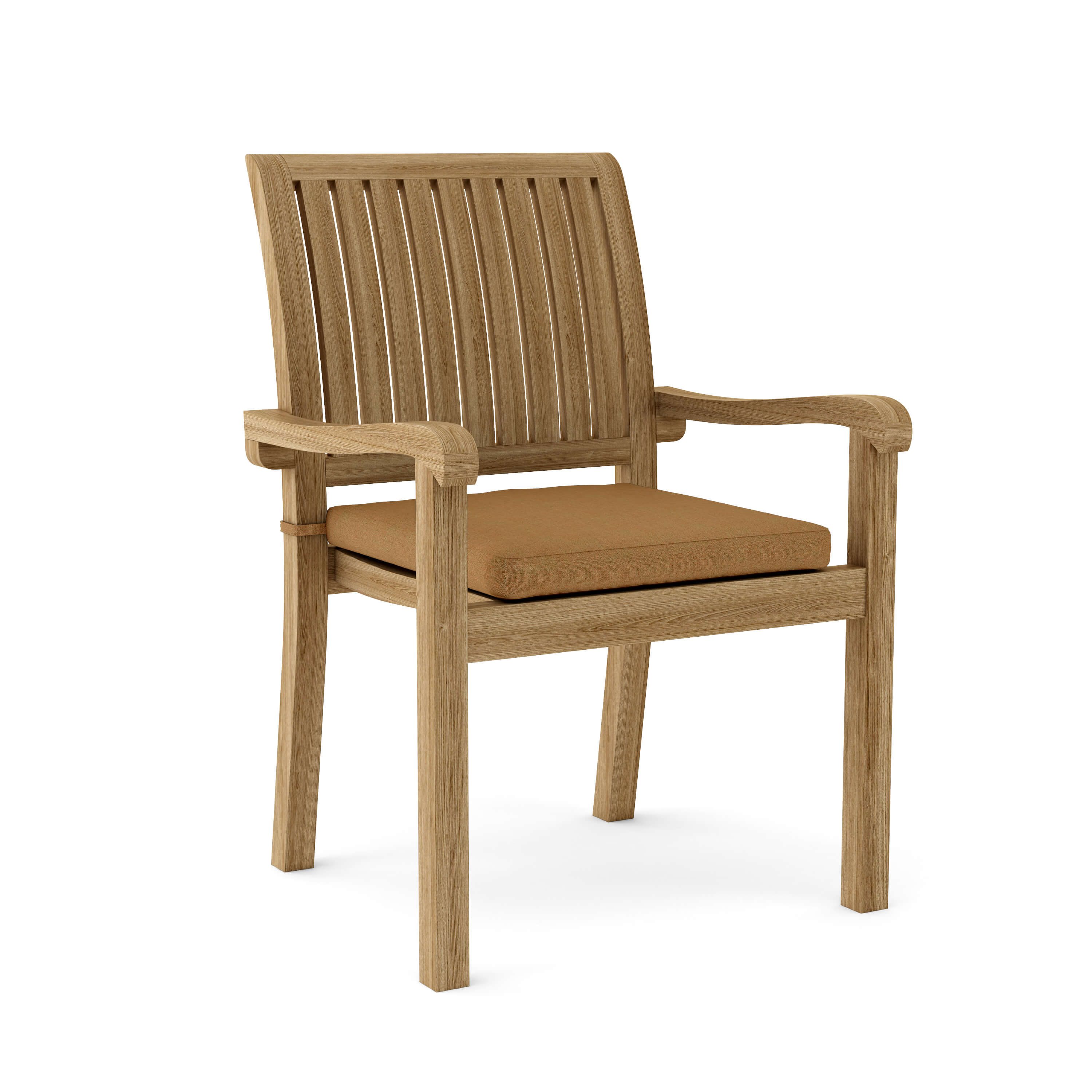 Anderson Teak Aspen Stacking Armchair(4-PCS) – Solid Teak Outdoor Seating