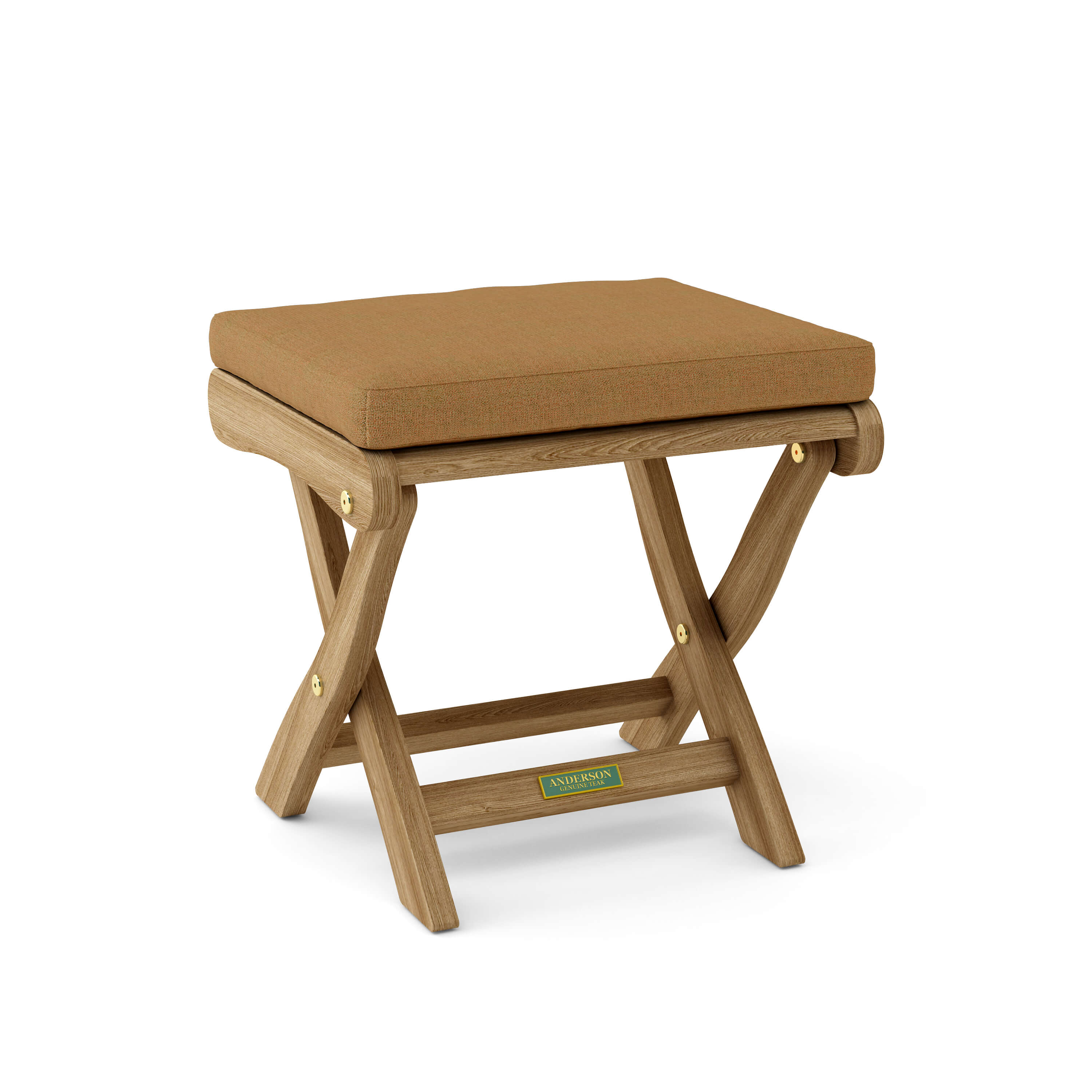 Anderson Teak Katana Folding Backless Chair – Teak Outdoor Stool & Seat