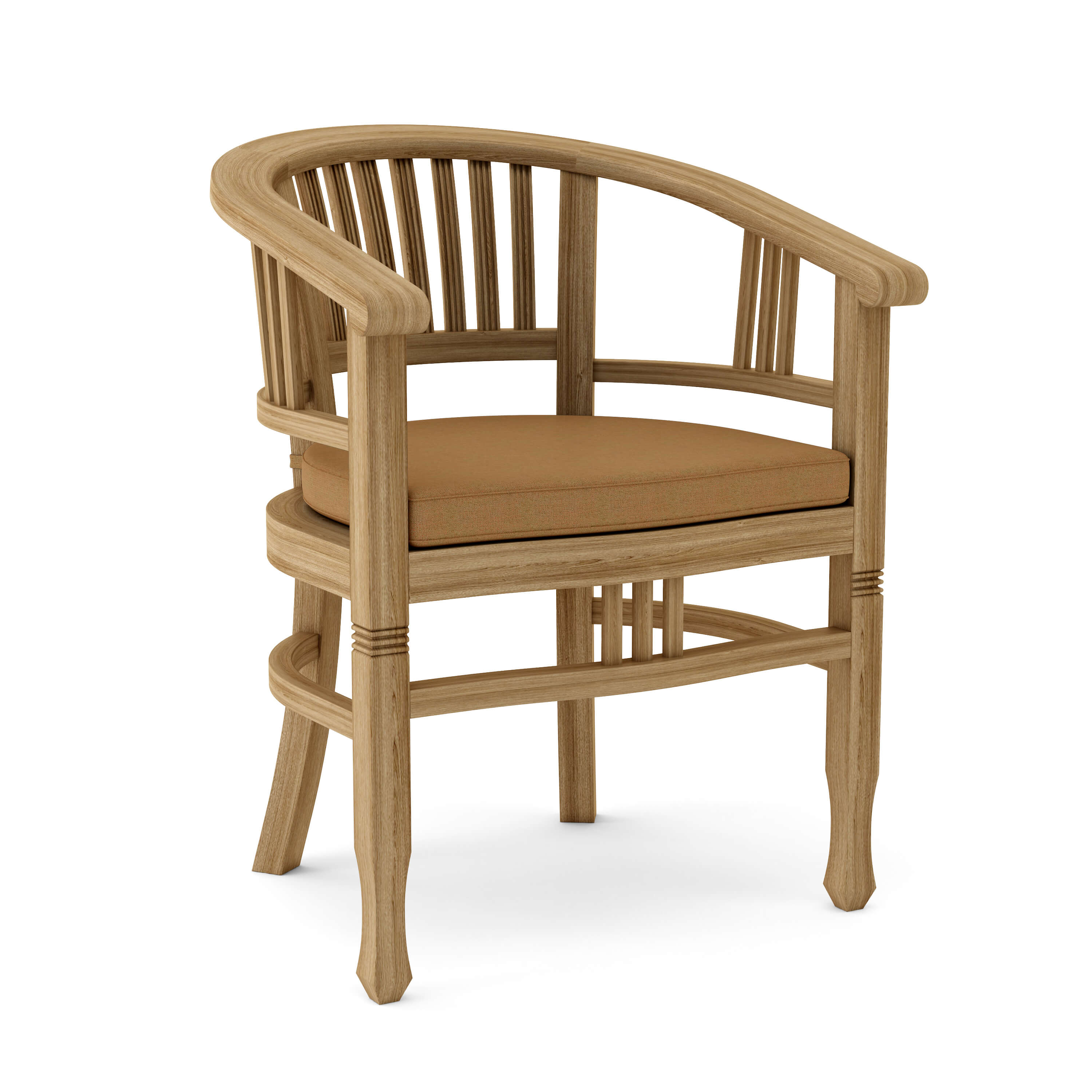 Anderson Teak Captain Dining Armchair – Solid Teak Outdoor Dining Seating
