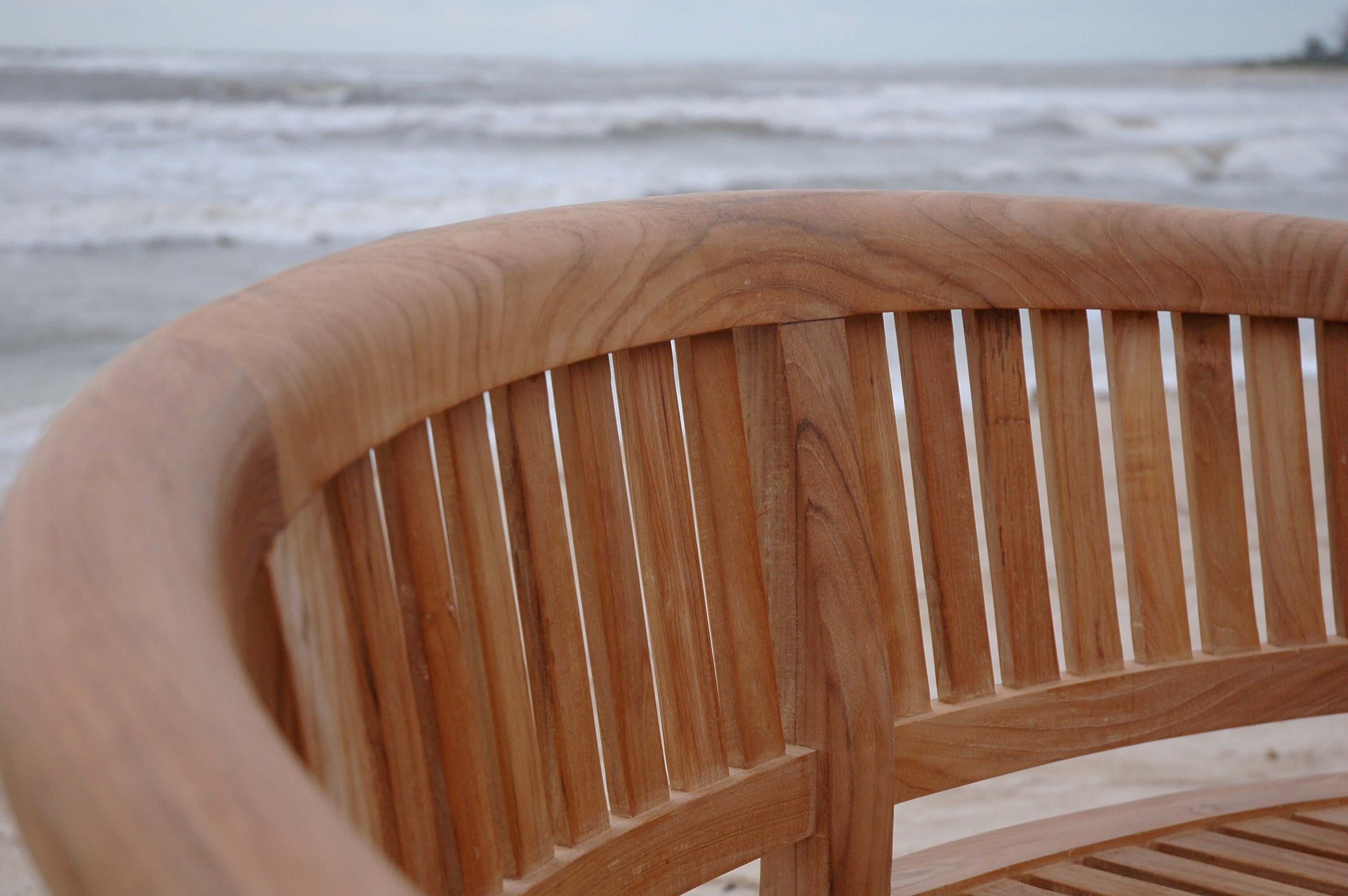 Anderson Teak – Curve 3-Seater Bench – Extra Thick Grade-A Teak Outdoor Seating