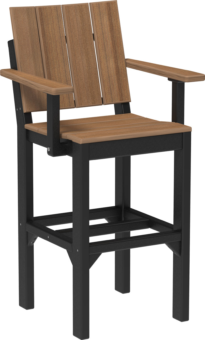 LuxCraft – Urban Arm Chair – Modern Outdoor Dining Chair with Armrests