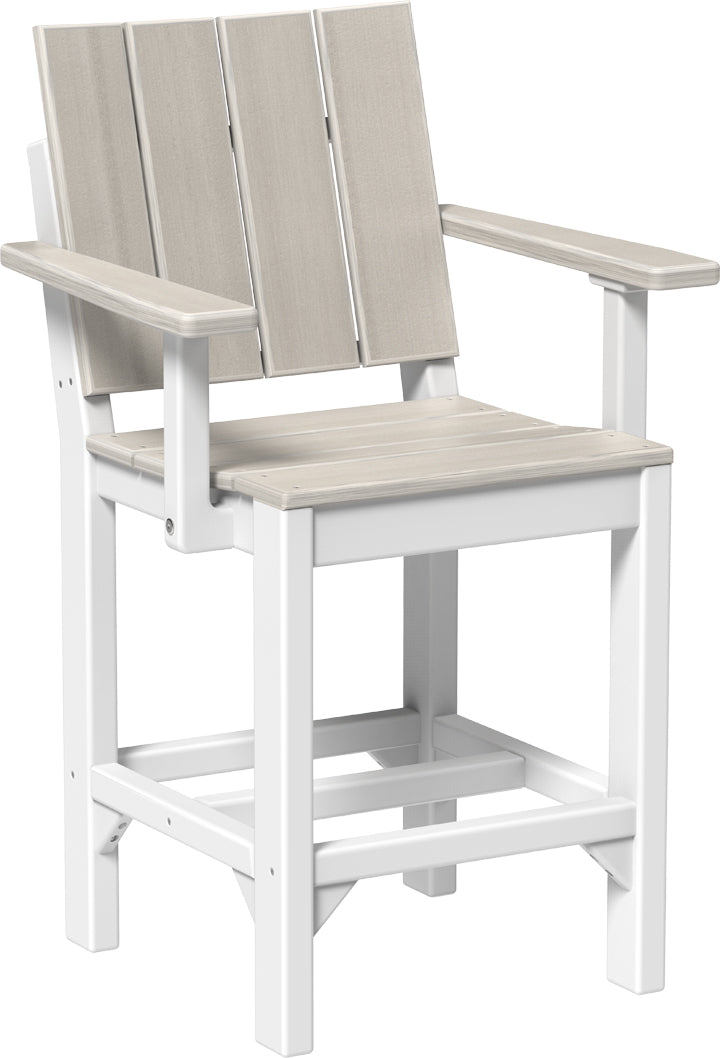 LuxCraft – Urban Arm Chair – Modern Outdoor Dining Chair with Armrests