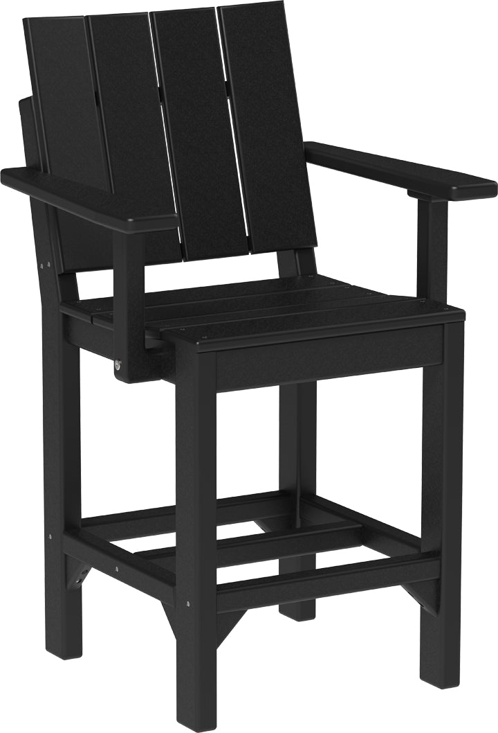 LuxCraft – Urban Arm Chair – Modern Outdoor Dining Chair with Armrests