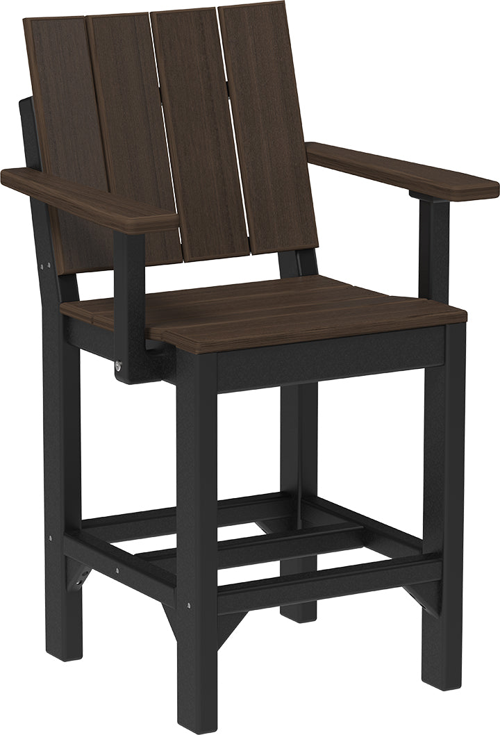 LuxCraft – Urban Arm Chair – Modern Outdoor Dining Chair with Armrests