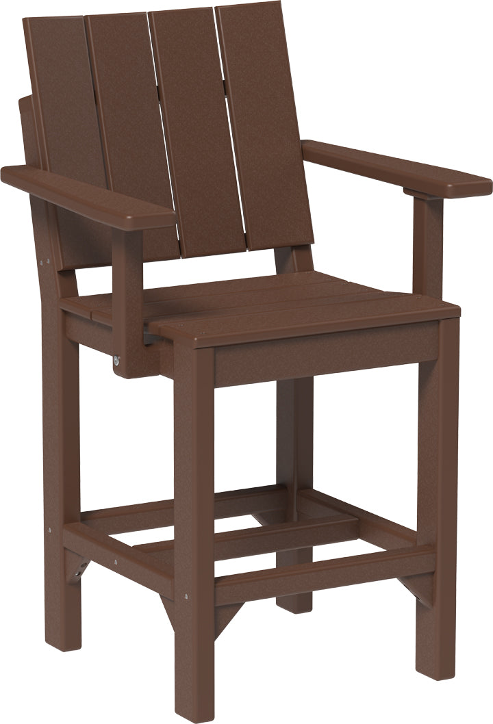 LuxCraft – Urban Arm Chair – Modern Outdoor Dining Chair with Armrests