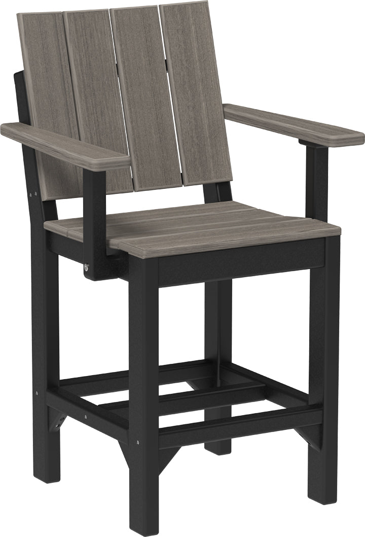 LuxCraft – Urban Arm Chair – Modern Outdoor Dining Chair with Armrests