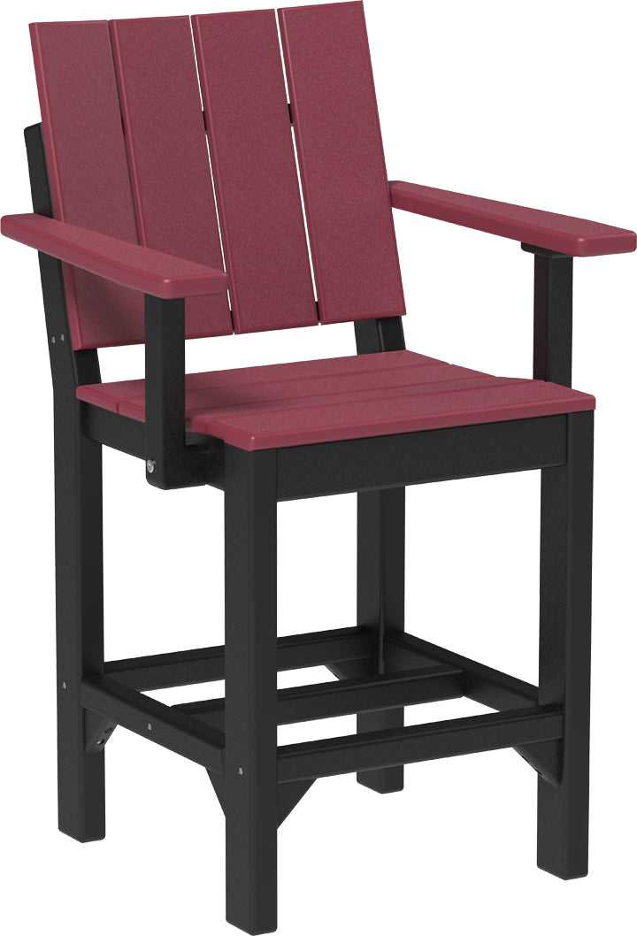 LuxCraft – Urban Arm Chair – Modern Outdoor Dining Chair with Armrests