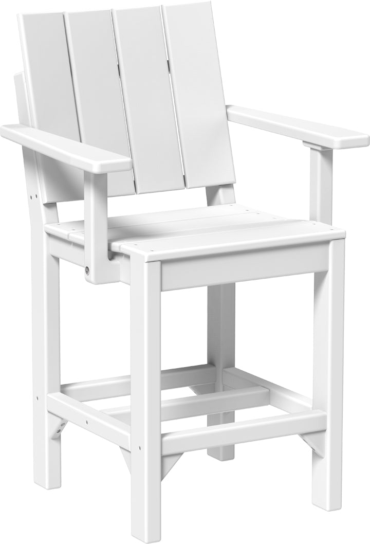 LuxCraft – Urban Arm Chair – Modern Outdoor Dining Chair with Armrests