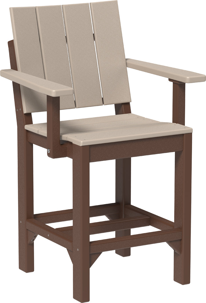 LuxCraft – Urban Arm Chair – Modern Outdoor Dining Chair with Armrests