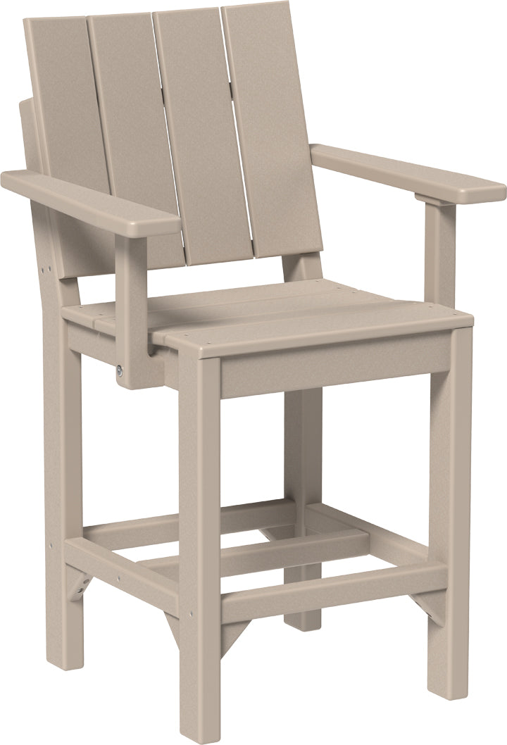 LuxCraft – Urban Arm Chair – Modern Outdoor Dining Chair with Armrests