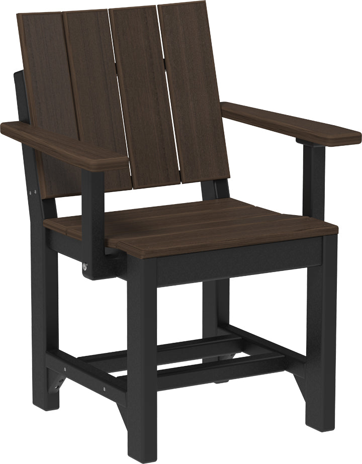 LuxCraft – Urban Arm Chair – Modern Outdoor Dining Chair with Armrests