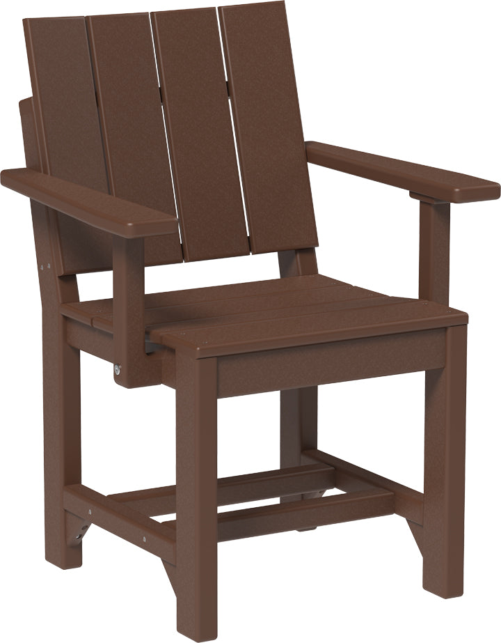 LuxCraft – Urban Arm Chair – Modern Outdoor Dining Chair with Armrests