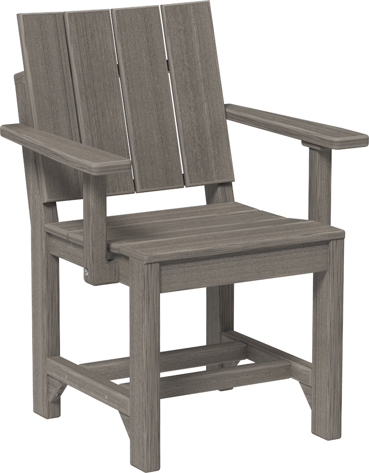 LuxCraft – Urban Arm Chair – Modern Outdoor Dining Chair with Armrests