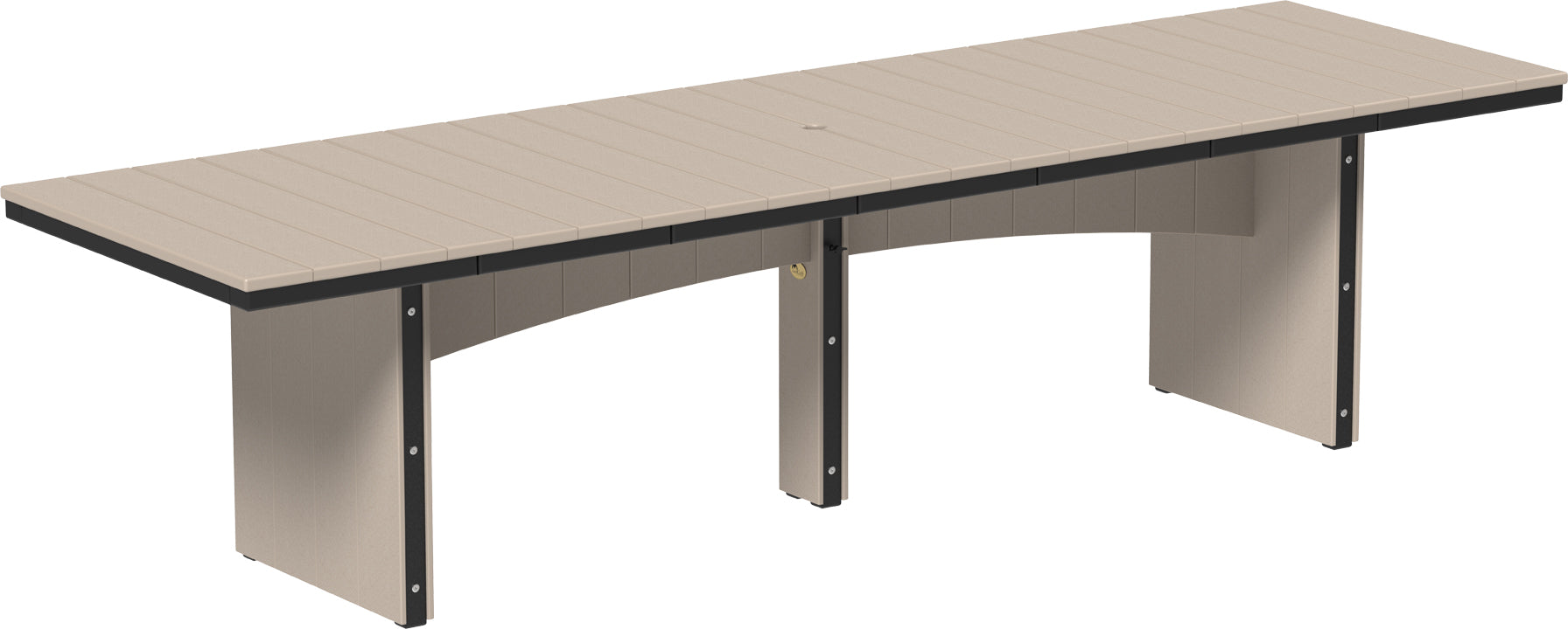 LuxCraft – Urban Dining Table 3’ x 10’ – Extra-Large Outdoor Bar Height Table