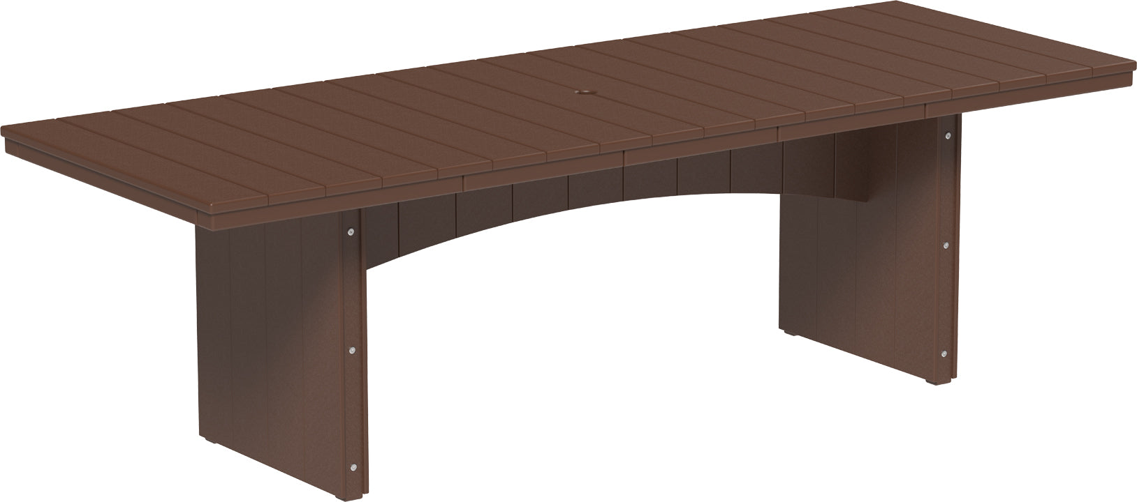 LuxCraft – Urban Dining Table 3′ x 8′ – Large Modern Outdoor Patio Table
