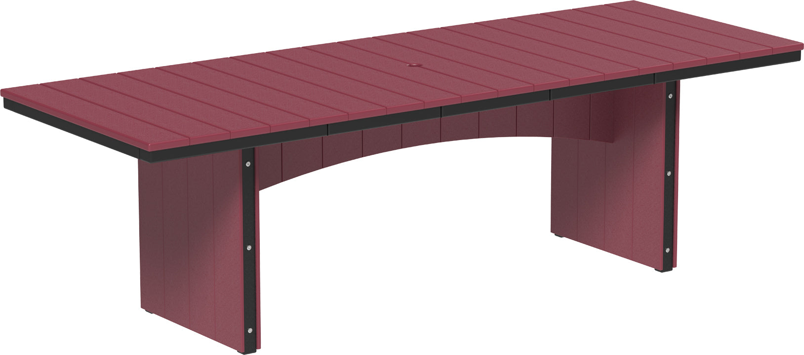 LuxCraft – Urban Dining Table 3′ x 8′ – Large Modern Outdoor Patio Table