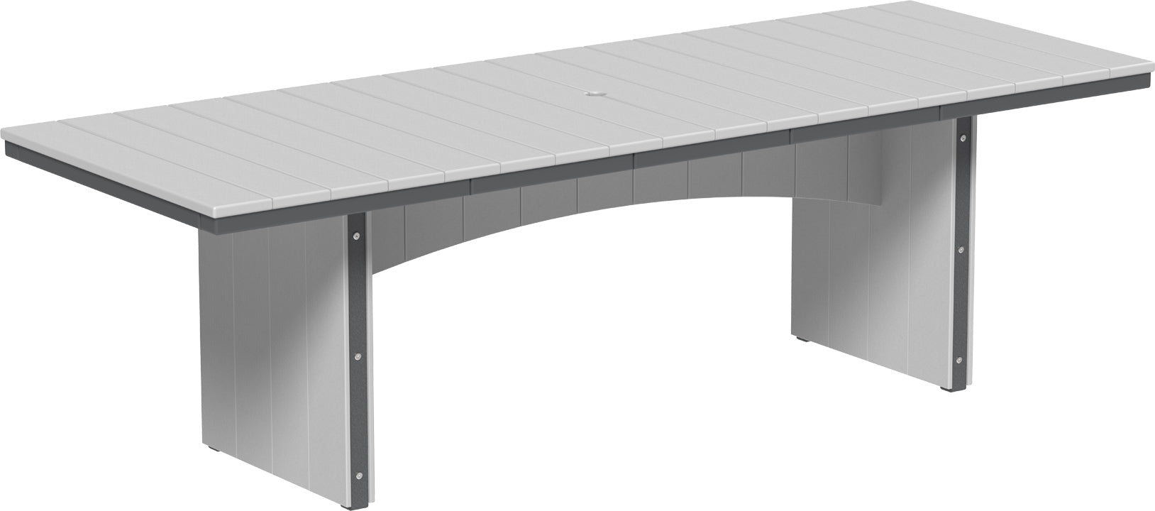 LuxCraft – Urban Dining Table 3′ x 8′ – Large Modern Outdoor Patio Table