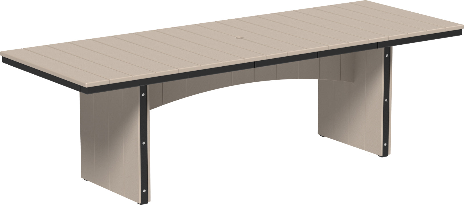 LuxCraft – Urban Dining Table 3′ x 8′ – Large Modern Outdoor Patio Table