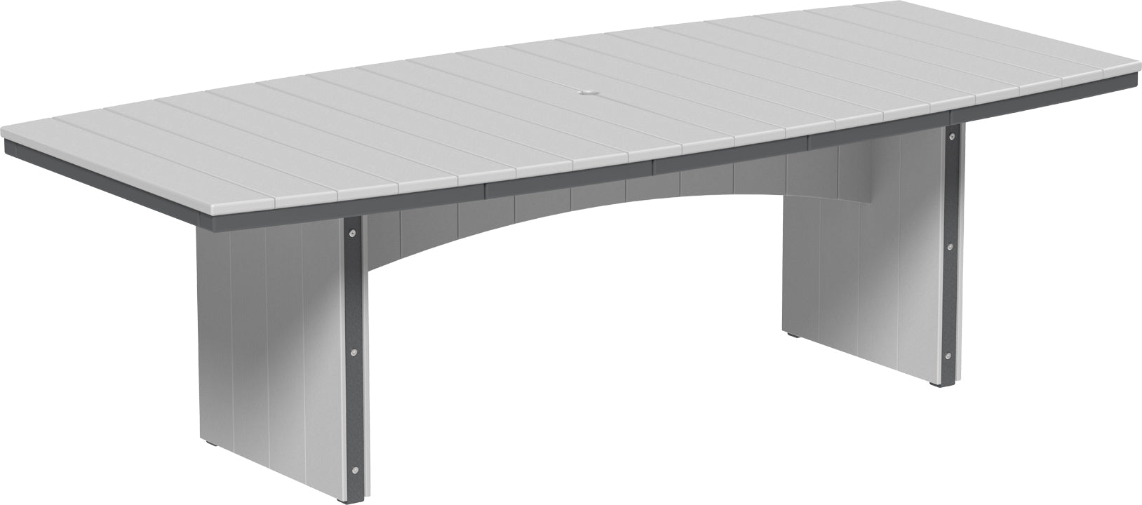 LuxCraft – Urban Dining Table 4′ x 8′ Oval – Large Outdoor Patio Table