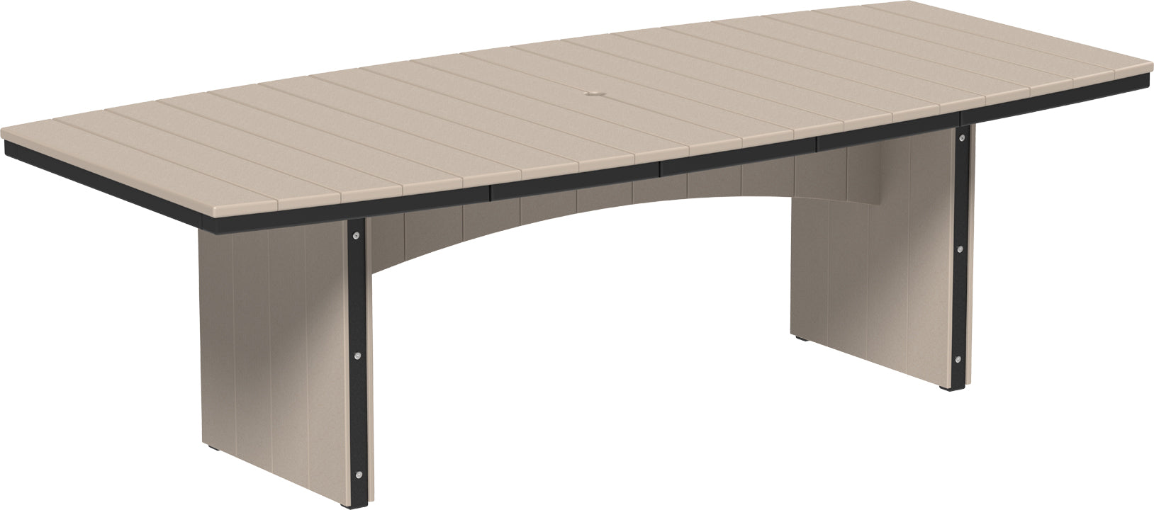 LuxCraft – Urban Dining Table 4′ x 8′ Oval – Large Outdoor Patio Table