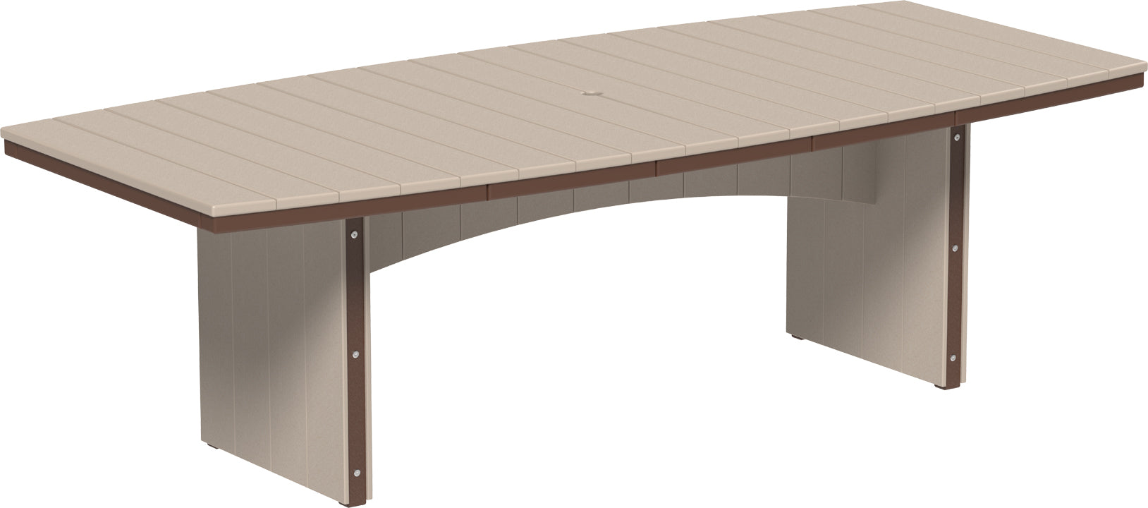 LuxCraft – Urban Dining Table 4′ x 8′ Oval – Large Outdoor Patio Table