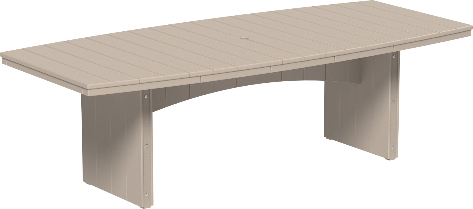 LuxCraft – Urban Dining Table 4′ x 8′ Oval – Large Outdoor Patio Table