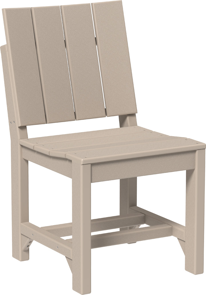 LuxCraft – Urban Side Chair – Modern Outdoor Dining Chair with Clean Lines