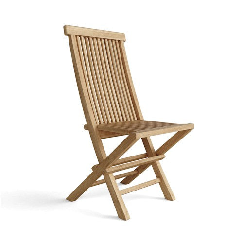 Anderson Teak Classic Folding Chair (2-PC) – Solid Teak Outdoor Seating