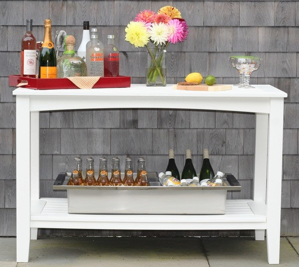 Seaside Windsor 50″ Rectangular Outdoor Buffet Table Large