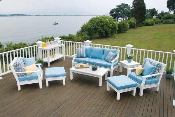 Seaside Windsor 50″ Rectangular Outdoor Buffet Table Large