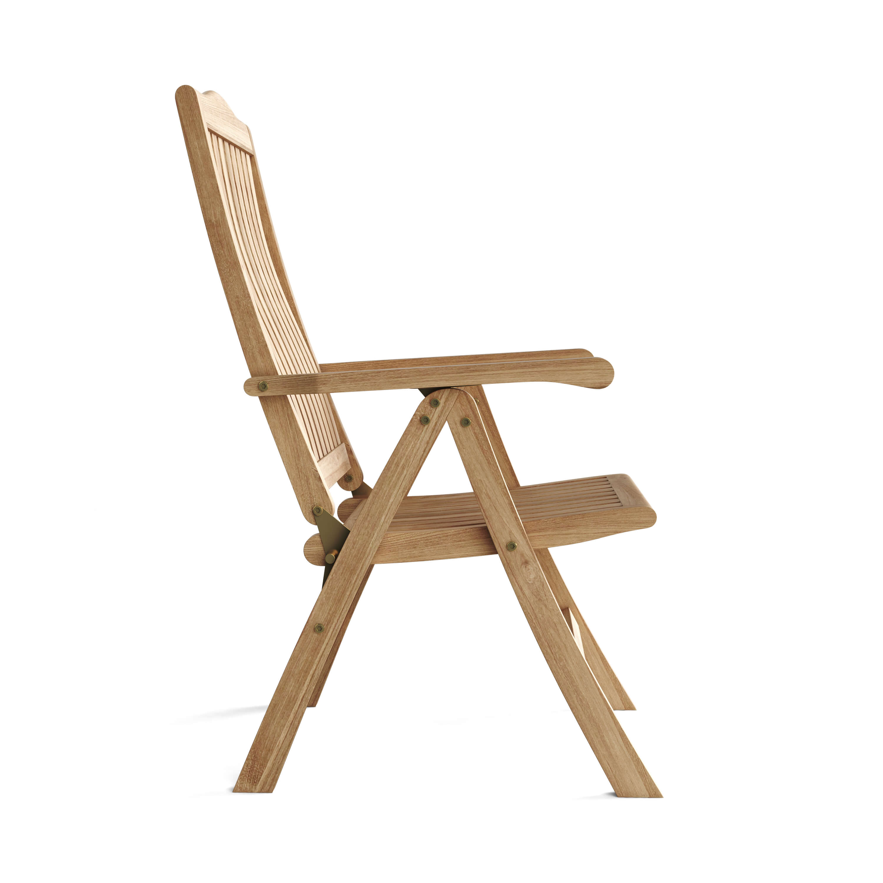 Anderson Teak Katana 5-Position Reclining Armchair – Folding Teak Outdoor Seating