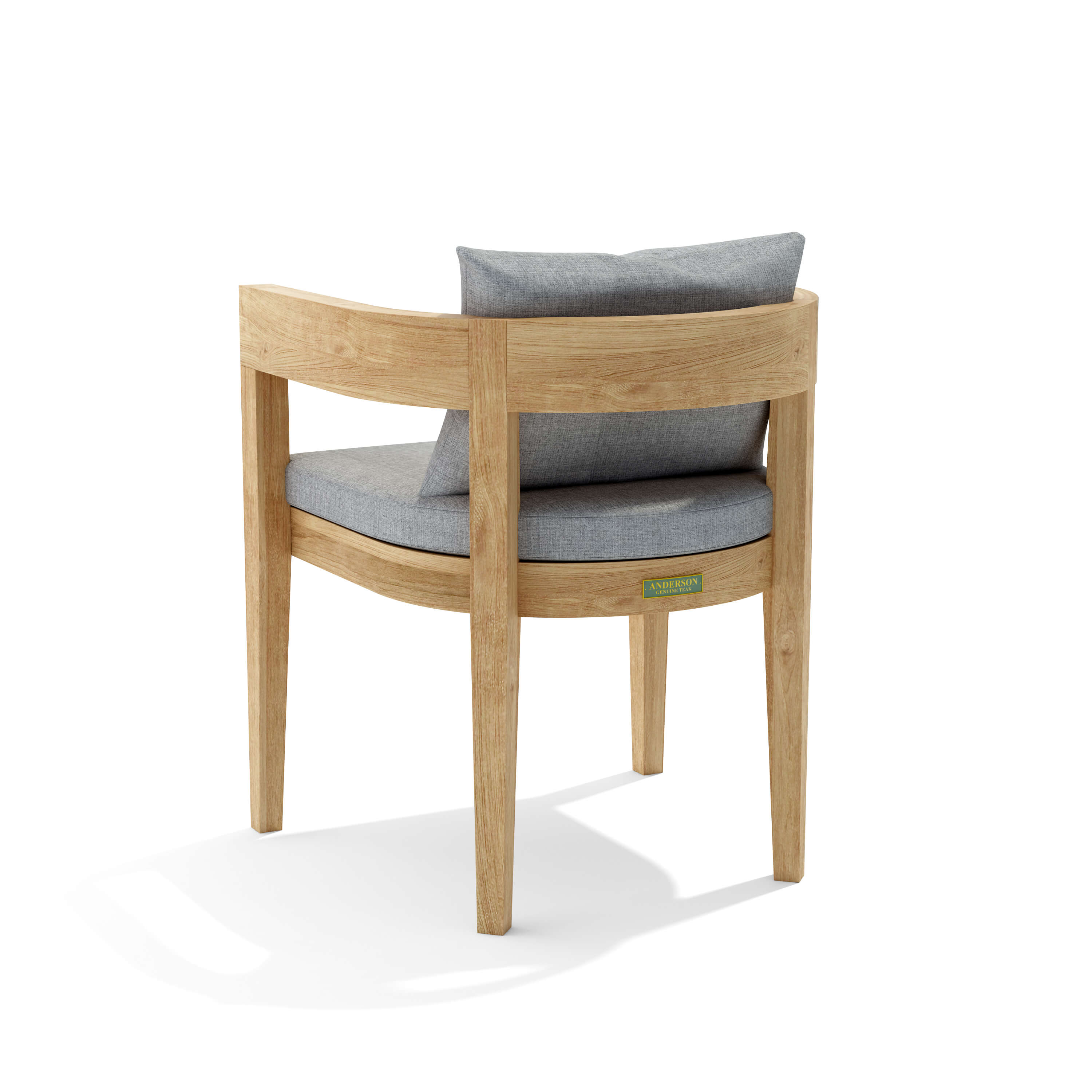 Anderson Teak Coronado Dining Armchair – Teak Outdoor Dining Seating with Cushions