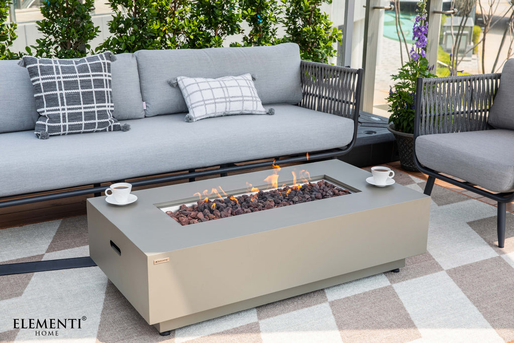 Elementi Milano Outdoor Aluminum 3-Seat Sofa with Sunbrella® Cushions (OS-2504T)