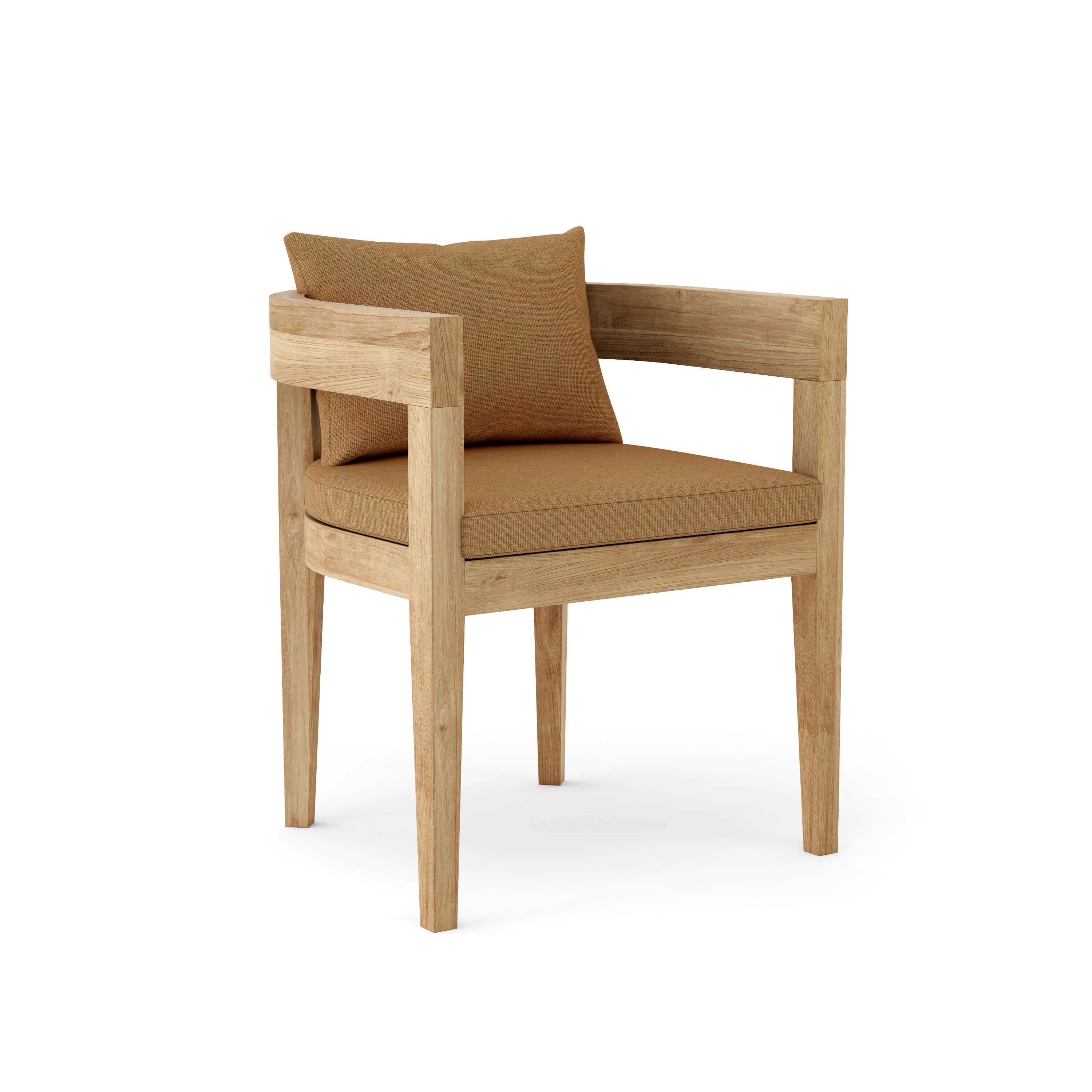Anderson Teak Coronado Dining Armchair – Teak Outdoor Dining Seating with Cushions