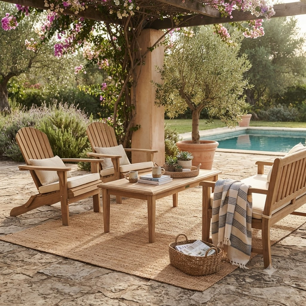 Anderson Teak Brianna Rectangular Coffee Table – Solid Teak Outdoor Patio Table