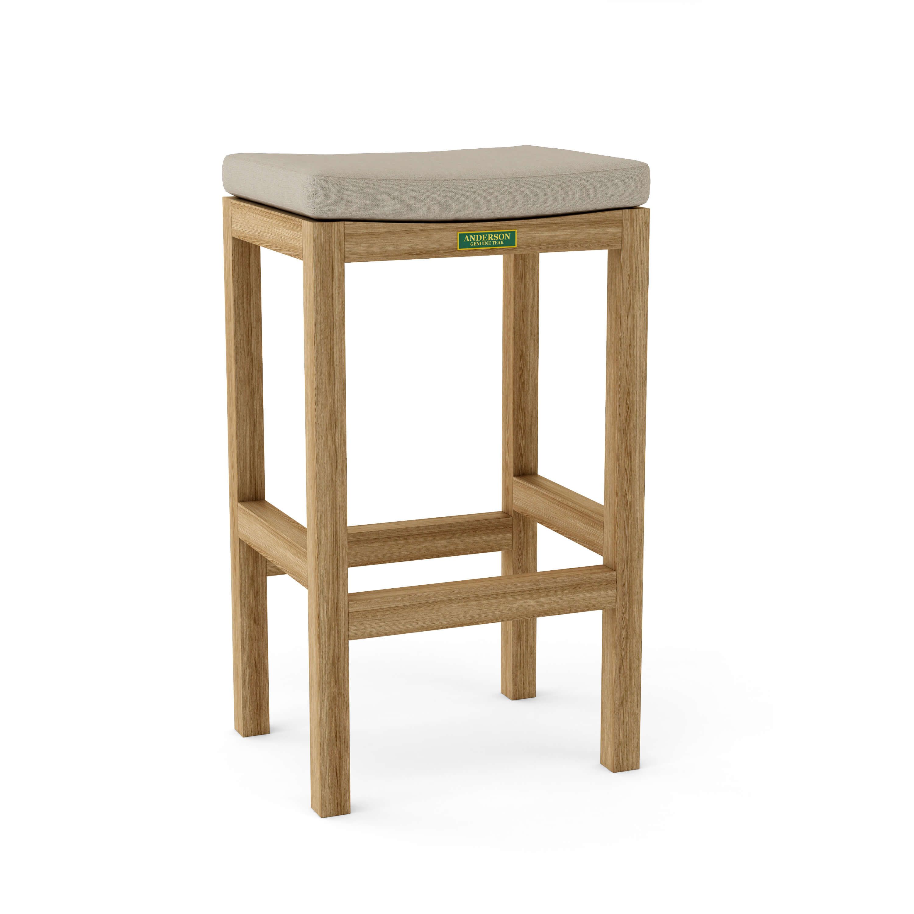 Anderson Teak Montego Backless Bar Chair – Teak Outdoor Bar Stool