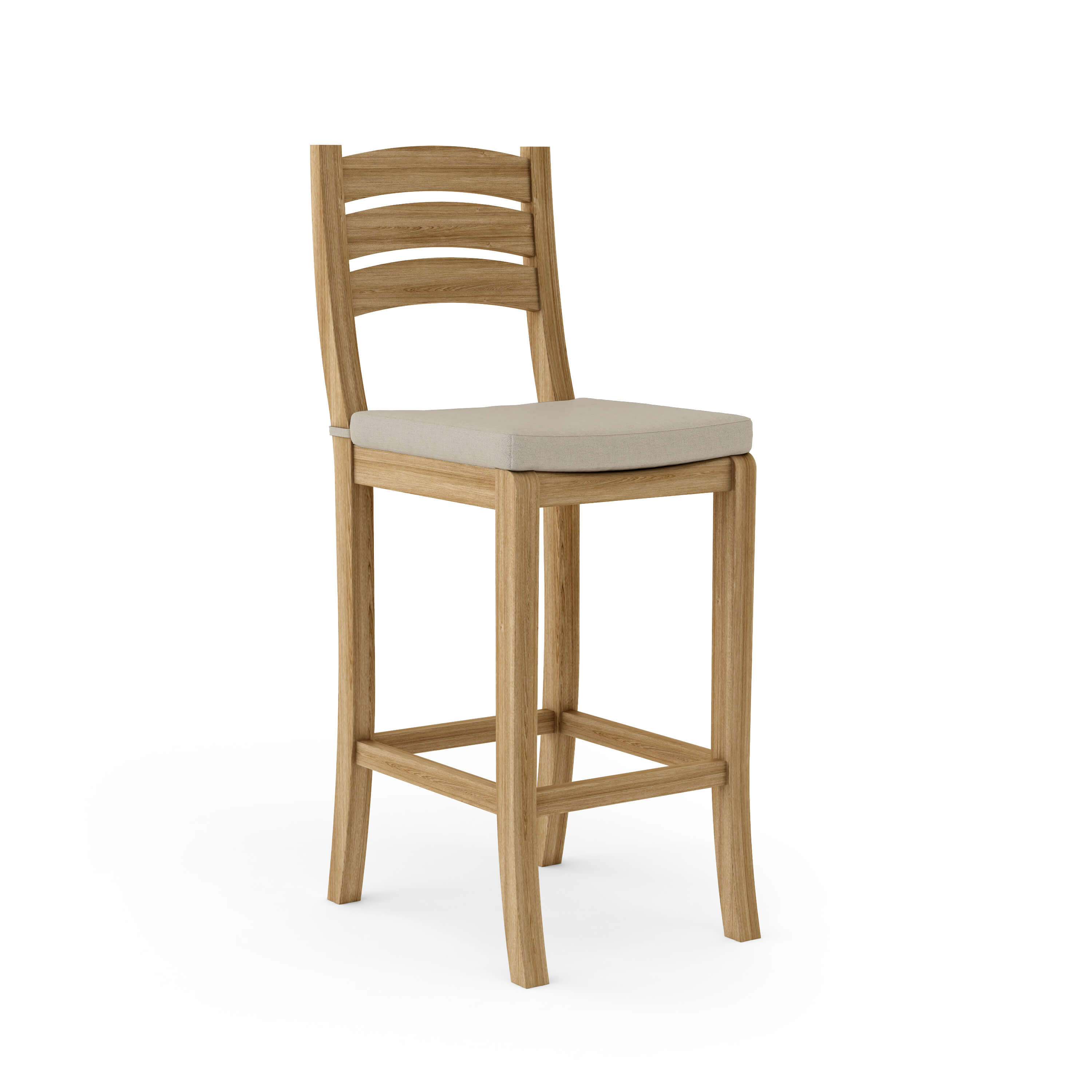 Anderson Teak Mandalay Bar Chair – Teak Outdoor Bar Height Seating