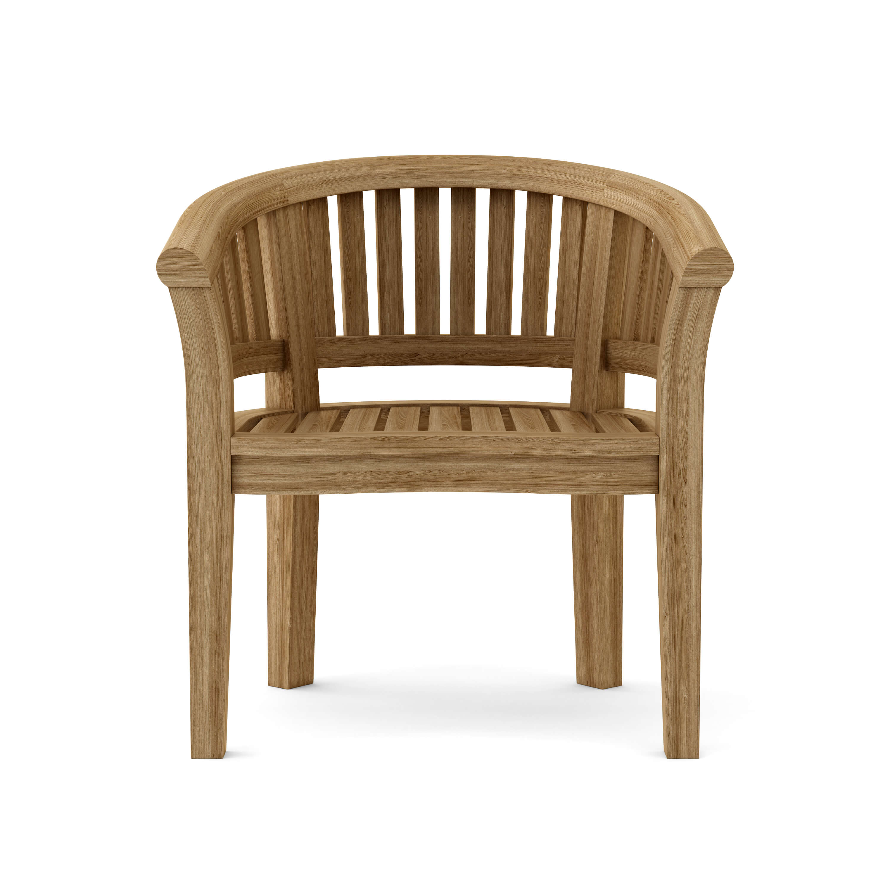 Anderson Teak Curve Dining Armchair Extra Thick – Heavy Duty Teak Outdoor Seating