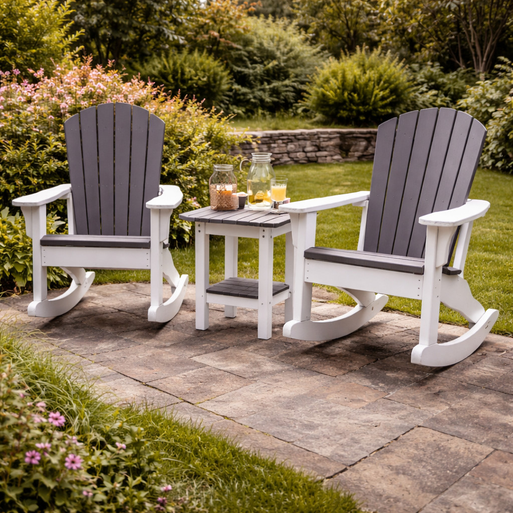 Seaside Adirondack Classic Rocker – Smooth Outdoor Rocking Chair