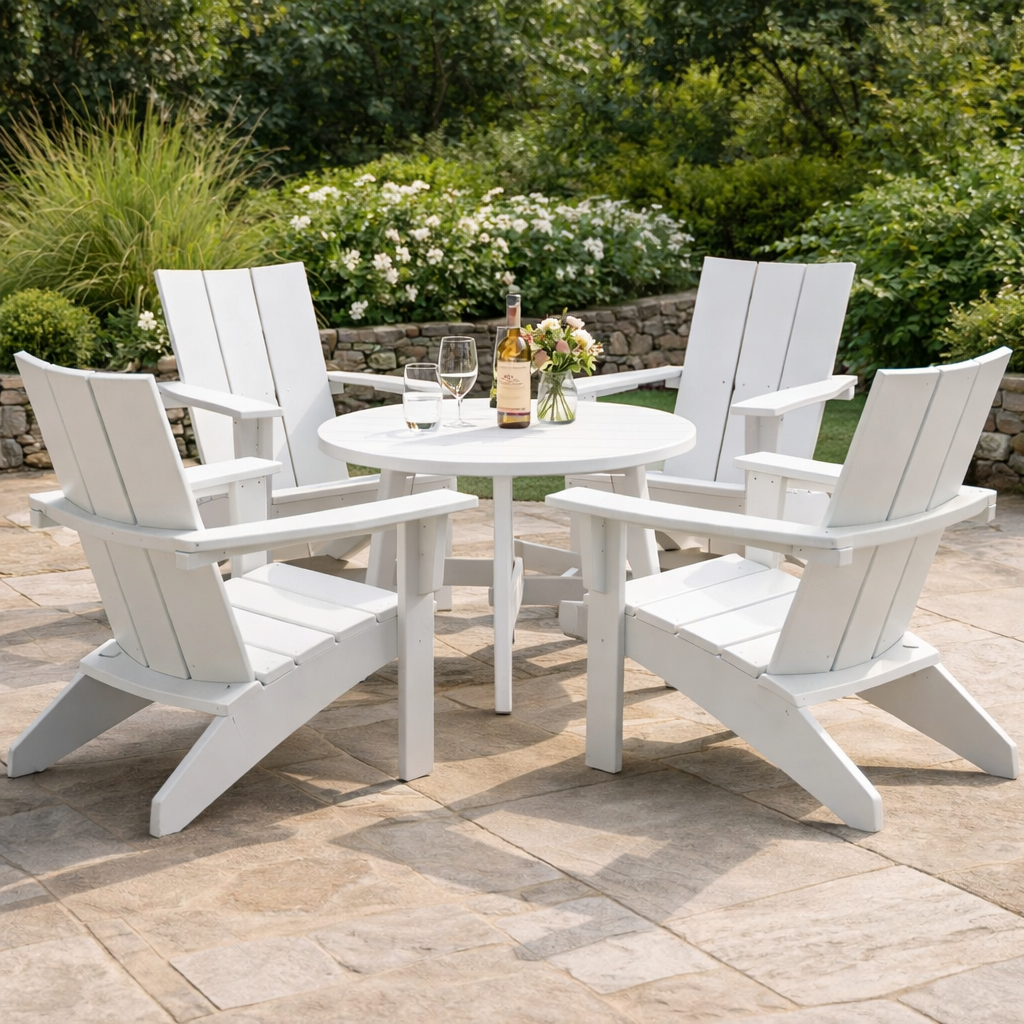 Seaside Coastline Monterey Adirondack Chair – Modern Outdoor Patio Seating
